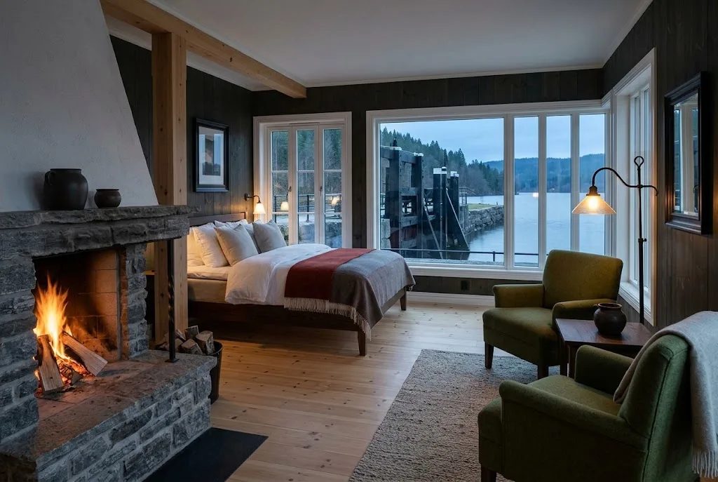 Artist's impression of the planned Lockkeeper's Suite inside the converted lockkeeper's hut